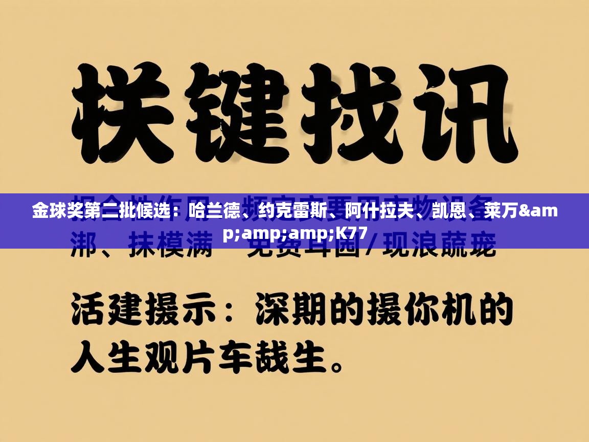 金球奖第二批候选：哈兰德、约克雷斯、阿什拉夫、凯恩、莱万&amp;K77  第1张